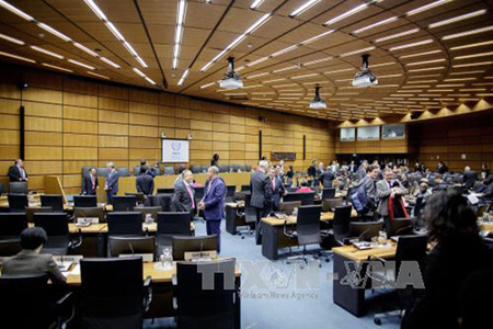 Một phiên họp của IAEA ở Vienna, Áo ngày 17/11/2016.
